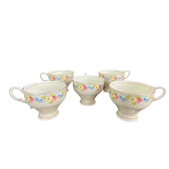 Paragon By Appointment Majesty The Queen Tea Cup Bone China Floral England S/5 - Picture 7 of 10